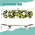 thumbnail image 2 of 31'' Complete Skateboard 7 Layer Canadian Maple Double Kick Deck Skateboards Star Textile ink brush strokes texture doodle grunge style Skate Board for Beginner Adult Gifts, 2 of 5