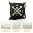 thumbnail image 4 of ARISTURING  Merry Christmas Hello Winter Buffalo Plaid Snowflake Throw Pillow Cover, Winter Holiday Cushion Case Decoration for Sofa Couch, 4 of 5
