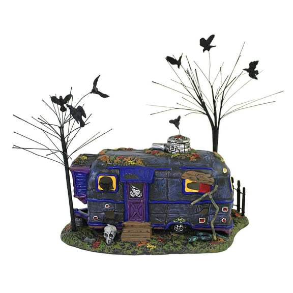 Department 56 House Crackling Crow Caravan Halloween Snow Village 6007791