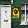 thumbnail image 4 of BTFSigns 15" x 23" Aluminum Squirrel Crossing Signs, Slow Down Sign For Yard,Funny Traffic Sign Wall Decor Rust-Resistant, Easy to Install, Ideal for Streets, Driveways, Wall Art and Outdoor Decor, 4 of 5