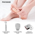 thumbnail image 4 of Soidarity Foot File Stainless Steel Dead Skin Shaver Professional Cracked Portable Feet Head Heel Remover Manicure Replacement Care Type2, 4 of 6
