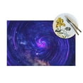 thumbnail image 4 of YFYANG Washable Heat-Resistant Placemats, 70% PVC/30% Polyester, Mysterious Cosmic Galaxy Kitchen Table Mat, 12" x 18" 1 Pcs, 4 of 6