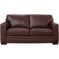 thumbnail image 1 of AmPm Dillon 100% Leather Sofa Couch, 96'', Cinnamon Brown, 1 of 8