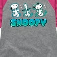 thumbnail image 3 of Peanuts - Snoopy - Toddler & Youth Girls Raglan Graphic T-Shirt, 3 of 6