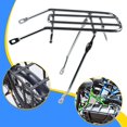 thumbnail image 1 of Colaxi 14inch Folding Bicycle Rear Cargo Rack High Strength Steel Versatile Professional 11.4x5.5inch Easily Install Luggage Carrier, 1 of 8