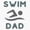 1pcs, variant on Swim Dad Proud Parent Support Aquatic Athlete Slogan Sticker