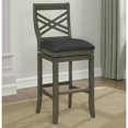 thumbnail image 2 of American Heritage Mason 30" Leather Bar Stool in Glacier, 2 of 7