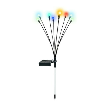

Solar Garden Decorative Firefly Outdoor Pathway Decoration Starburst Swaying Suitable for Yard Fence Sidewalks Color 8 Bulbs