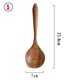 thumbnail image 3 of Vajilla de madera natural de teca, cuchara giratoria, colador de arroz largo, Espumador de sopa, juego de herramientas de cocina, 1-7 piezas, 3 of 5