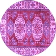 thumbnail image 1 of Ahgly Company Indoor Round Persian Purple Traditional Area Rugs, 8' Round, 1 of 4