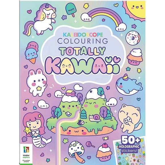 Kaleidoscope Sticker Colouring: Totally Kawaii