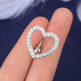 thumbnail image 4 of 3 pcs Heart Inverted Navel Piercing Surgical Steel Navel Piercing Ring Reverse Belly Button Ring Heart Belly Bar Piecing Navel Barbell Jewelery Women Jewelry, 4 of 5