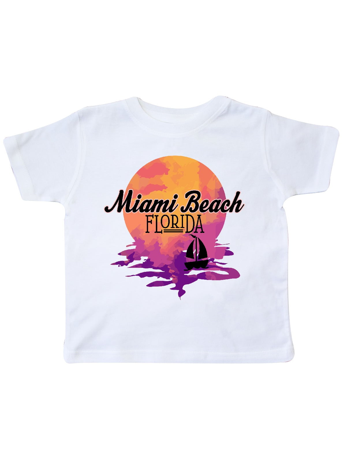 inktastic Miami Beach Florida Vacation Sunset Toddler T-Shirt
