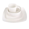 thumbnail image 3 of Gibson Elite Soho Lounge 16 Piece Square Fine Ceramic Dinnerware Set in White, 3 of 5