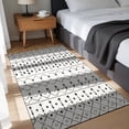thumbnail image 4 of SONORO KATE 3'×5' Washable Area Rug for Living Room, Moroccan Non-Slip Soft Carpet for Bedroom Dining Room Office, Gray White, 4 of 8