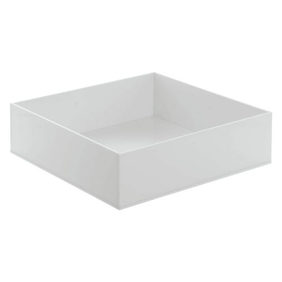 HUBERT Serving Tray White Acrylic - 10"L x 10"W x 3"H
