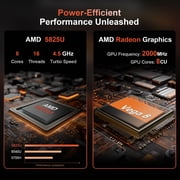 15.6 Inch Gaming Laptop Computer, AMD Ryzen 7 5825U, 16GB DDR4 , 512GB SSD, Win 11 Pro, Fingerprint & Backlit KB