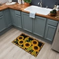 Mohawk Home Sunflower Garden Black Kitchen Mat 2' x 3' 4"