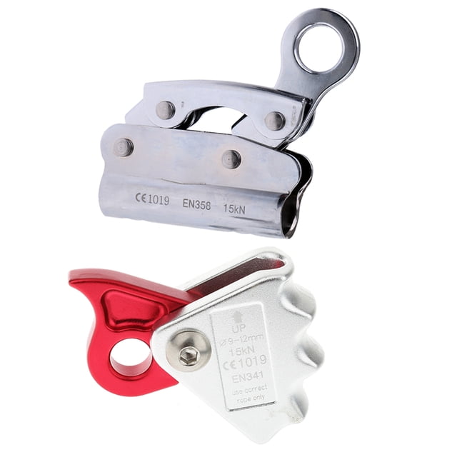2 Unids Equipo de seguridad Sunnimix Escalada en Roca Monta Cuerda agarre Protectora 15kn