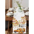 thumbnail image 2 of Table Runners 90 Inches Long Dress Scarves, Orange Thanksgiving Farmhouse Coffee/Dining/Kitchen Table Runner for Living Room, Fall Watercolor Truck Pumpkins Leaves 13x90 Inch, 2 of 7
