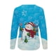 thumbnail image 5 of Sudadera de cuello redondo transpirable cómoda de manga larga con estampado de moda para mujer Fridja  bvmnju6669, 5 of 5
