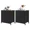 2p-Black, variant on Nightstand with 2 Fabric Dresser, Side Table, End Table, Bedside Table, Night Stands, Small Nightstand,Bedroom Furniture
