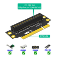 thumbnail image 2 of PCI-E 8X 3.0 90 Degree Reverse Male to Female Riser Card for 2U Server (Installation Direction Towards CPU), 2 of 6