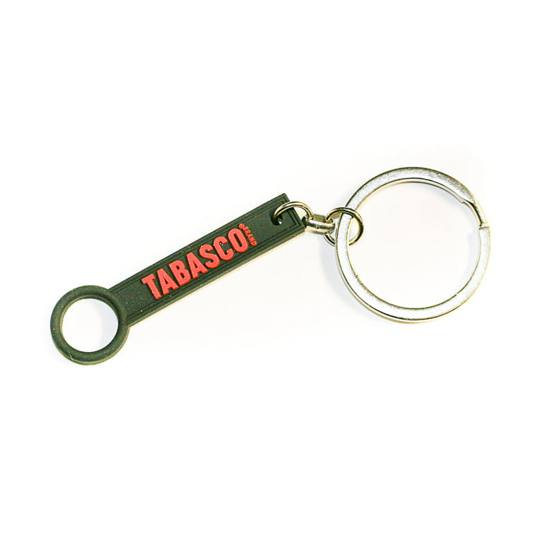 Tabasco Sauce Keychain Keyring Key Ring with Free Mini 1/8 oz Bottle of Original Hot Sauce Perfect for Pocket, Purse, or Travel, Women's, Size: One