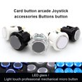 thumbnail image 3 of serony LED Push Button Cool Small Rocker Buttons Multipurpose Fashionable Special Design Arcade Press Gaming Game Machine Arcades Transparent White 30mm Electrical Main, 3 of 8