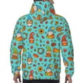 thumbnail image 7 of Haiem fall cute gnome Pumpkin Patterned Men's Hoodie with Kangaroo Pocket - Ideal Pullover Sweatshirt for Daily Wear, Travel, and Home-Large, 7 of 7