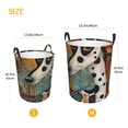 thumbnail image 3 of Sikiie Abstract Dalmatian Art Print Round Dirty Clothes Basket, Waterproof Standing Foldable Storage Basket, for Laundry Room, Bedroom, Bathroom Storage-Small, 3 of 6