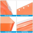 thumbnail image 3 of Uxcell A6 Binder Pocket, 12 Pack Zipper 6 Holes Binder Pouch for 6-Ring Notebook Binder, Orange, 3 of 5