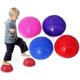thumbnail image 2 of Paquete de 2 bolas de equilibrio de erizo, masajeador de pies de media bola de yoga, bandeja de equilibrio de yoga de erizo inflable, ejercicio de entrenamiento de yoga, estera de equilibrio (púrpura gris) ER, 2 of 5