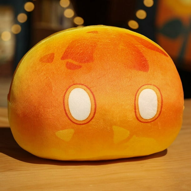 New Famous Game Toys Anime Project Genshin Impact Slime Pillow Doll Women Men Kawaii Cartoon Cosplay Plush Accessories Nice GiftFIRE25cm Deng Xun unisex