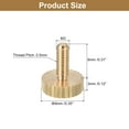 thumbnail image 2 of Unique Bargains Vis Moletées pour Pouce M3x8mm, Lot de 4 Vis Planes pour Pouce en Laiton à Tête Moletée Boulons, 2 of 5