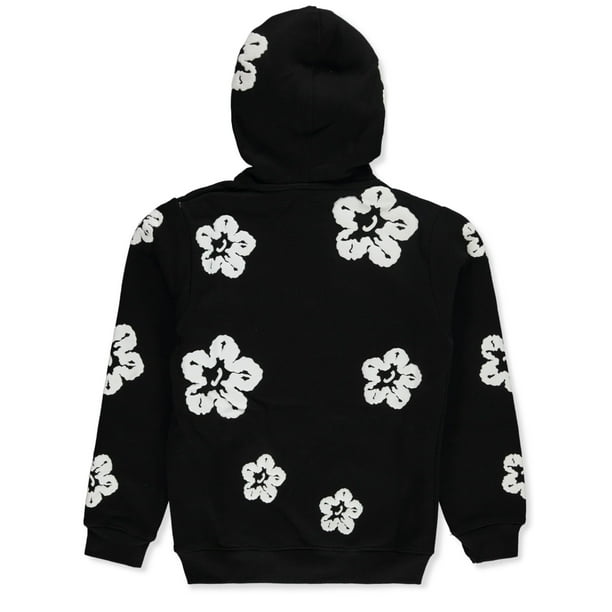 FWRD Boys' Flower Hoodie - black/white, 5 (Little Boys