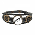 thumbnail image 1 of Black Vector patron ojo decoracion Pulsera marina tejida en cuero, 1 of 4