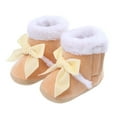thumbnail image 3 of Huowey Newborn Baby Girls Boys Warm Shoes Plush Snow Booties Soft Comfortable Boots Newborn Warming And Fashion Shoes Lovely Footwear, 6-12 Months, 3 of 7