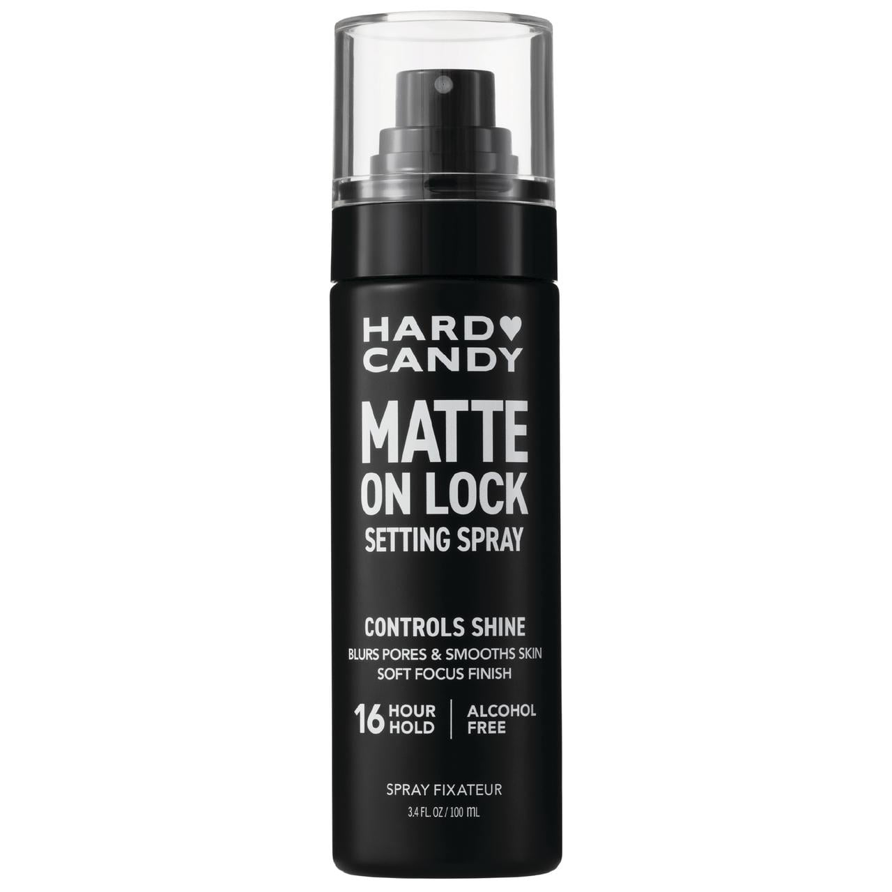 Hard Candy Matte On Lock Setting Spray Alcohol-Free 16 Hour Hold Matte Shine Control