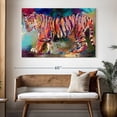 thumbnail image 3 of Elephant Stock Royal Bengal Tiger Wall Art - Horizontal Canvas Wall Art - Living Room Wall Decor - Animal Canvas - Orange And Purple Decor By Richard Wallich - 51" x 34", 3 of 8