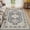 Blue Brown, variant on UERMEI 8'x10' Washable Area Rugs for Living Room, Modern and Vintage Non Slip Carpet, Low Pile Indoor Rug for Bedroom Home Decor Carpets, Blue