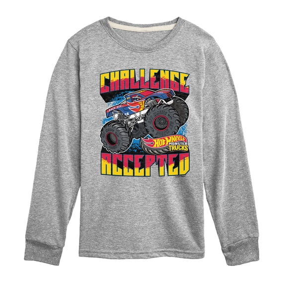 Hot Wheels - Challenge Accepted - Youth Boys Long Sleeve Graphic T-Shirt