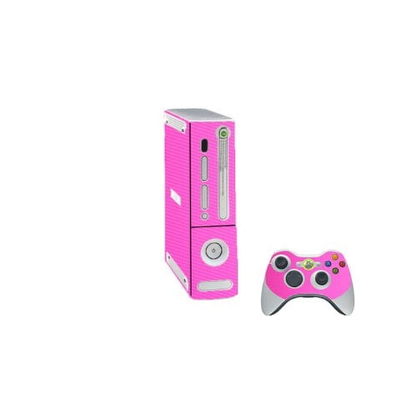 Microsoft Xbox 360 Original PINK CARBON FIBER Console Skin