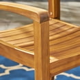 thumbnail image 3 of Noble House Holloway 7 Piece Wooden Oval Patio Dining Set in Teak, 3 of 7