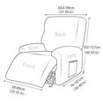 thumbnail image 6 of Opvise Non-Slip Polyester Recliner Cover with Elastic Rubbers, Jacquard Fabric, Universal Fit for Single Seat Recliners, Machine Washable Furniture Protector (4-Piece Set), 6 of 8