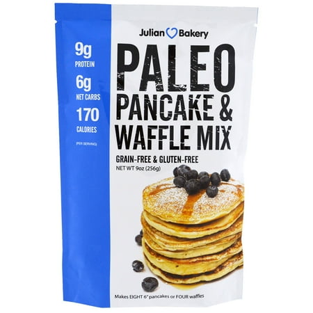 The Julian Bakery, Paleo Pancakes and Waffle Mix, 9 oz(pack of (Best Low Carb Pancakes)