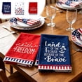thumbnail image 6 of Luckky 4th of July Kitchen Towels American Flag Stars Dish Towels Independence Day Hand Towel,Red White and Blue Tea Towels for Gnome Dish Cloths Memorial Day Microfiber Towels, 6 of 6