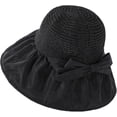 thumbnail image 2 of CoCopeaunts Wide Brim Bucket Hat for Women Spring Summer Leisure Sunscreen Fisherman Hat Ladies Outdoor Anti-UV Straw Hat Top, 2 of 8