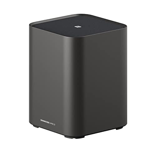 Sennheiser AMBEO Subwoofer para TV y música con sonido envolvente 3D envolvente, graves profundos y atronadores hasta 27 Hz - Woofer de 8'' con amplificador clase D de 350 W - Negro