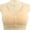Beige, variant on Women's Nylon,Spandex Beige nylon underwear Women's Front Side Buckle Lace Edge Without Steel Ring Movement Seamless Gathering Adjustment Yoga Sleep Large Bra Womens Bras